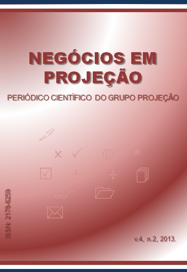 Revista Negócios em Projeção. v.4, n.2, 2013.